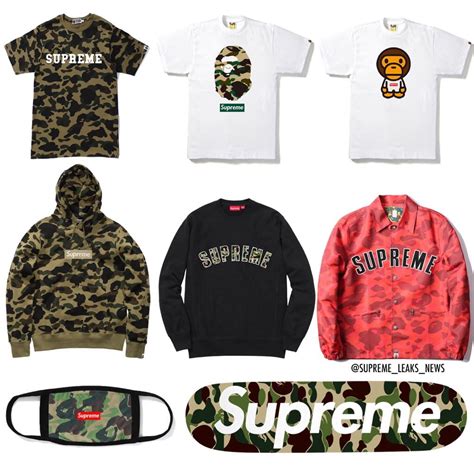 bape supreme bathing ape gucci colab|bape collab shirts.